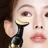 Face Care Devices 3 In 1 Face Massager Neck Eye Massage Introducer Microcurrent Skin Rejuvenation Anti Aging Beauty Device Drop 230714