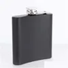 Hip Flasks Matt Black 6Oz Liquor Flask Bouchon à vis 100% 304 Acier inoxydable Soudage au laser Logo personnalisé 105 V2 Drop Delivery Home Dhsnu