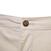 Mens Shorts Summer 100% Cotton Solid Men High Quality Casual Business Social Elastic Waist 10 Colors Beach 230714