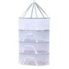 Opbergdozen Mesh Kledingtas Garderobe Organizer Opvouwbare Drogen Hangende Mand Droger Net Voor Huishoudelijk Beheer