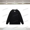 xinxinbuy men women designer sweatshirthoodie paris letters pattern letter print sweater blue black khaki xs-2xl