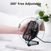 Electric Fans USB Tyst fläkt Desktop Cooler For Phone Laptop Summer Cooling Fan Examen Rotation 4 Blades USB MINI FAN Black/White/Blue