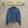 Kvinnors blusar singelbröst vårskjorta kvinnor toppar vintage jeans blus mini korta denim skjortor kvinnliga höstkläder damer bluas