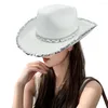 Berets Chic Portable Bright Color Halloween Party Women Women Performance Hat Headwear Cowboy