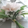 Kwiaty dekoracyjne jedwabny kwiat salonu sypialnia dekorator fałszywy wystrój domu Wedding Peony Props Symulacja Garden Plantas Artificialles