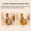 Candle Holders Buddha Statue Tea Light Holder Resin Tealight Candleholders Prayer Votive Candles Meditation Praying Decor