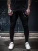 Mäns jeans herrar stretchy mager rippade svarta män smala fit denim byxor hög kvalitet jean mode hip hop byxor jogger penna