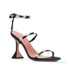 Sandalen Maultiere Schuhe Frauen Heels Kleid Schuh Frauen Echte Seide Kristall Verziert Strap Hausschuhe Strass Spule Ferse Luxus