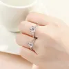 Wedding Rings Smyoue GRA Certified 15CT Ring VVS1 Lab Diamond Solitaire for Women Engagement Promise Band Jewelry 230714