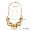 Kettingen Multilayer Maan Gesneden Kettingen Geometrische Metalen Vergulde Holle Ketting Vrouwen Charm Vintage Patroon Mozaïek Sieraden Verklaring