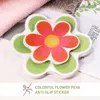 Badmattor 10st Anti Slip BathTub Stickers Colorful Flower Självhäftande non Slip BathTub Matt Badkar Anti Slip Stickers Bad Tub Badrum 230714