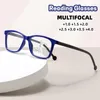 Sunglasses Unisex Progressive Multifocal Reading Glasses Anti-Blue Light Presbyopia Eyewear Vintage Near And Far Eyeglasses For Men Women