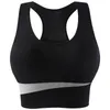 Yoga outfit plus size Sports Bras kvinnor sömlösa andningsbara fitness gym toppar med bröstkudd bh topp