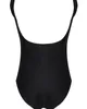 Costumi da bagno da donna Costume da bagno intero nero Donna Sexy scollo a V profondo Monokini senza schienale Costume da bagno da spiaggia alla moda brasiliana