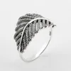 Cluster Rings 925 Sterling Silver Women Leaves Curved Pave Setting Clear CZ Ring For Wedding Fine Jewelry