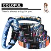 Collari per cani Collare per animali domestici in nylon Stampa personalizzata Accessori Cucciolo per animali domestici di taglia piccola e media