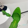 chunky Heeled shoes Green patent leather block heel pumps high heels buckle Ankle wrap closed toes shoe for women luxury designers factory footwear