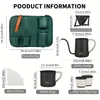 Bincoo Travel Pour Over Cafetière Coffret cadeau Tout en 1 Accessoires de café Outils, Bouilloire à col de cygne en acier inoxydable 304, Tasse à café V60 Dripper Filtres Serveur de café