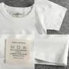 T-shirts pour hommes Conception de couture personnalisée avec une grande lettre imprimée T-shirt à manches courtes Jeune col rond Demi-chemise 356