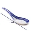 Lepels 5pcs Handige Keramische Lepel Multifunctionele Chinese Stijl Scoop Pap Servies Soep Voor Thuis Restaurant 230714