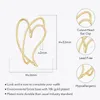 Dos Boucles D'oreilles ENFASHION Découpe Coeur Clip D'oreille Pour Les Femmes Plaqué Or 18K Aretes De Mujer Manchette Bijoux De Mode Voyage Partie Dropship E231458