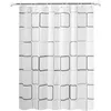 Shower Curtains Newly Waterproof Shower Curtain Liner Peva Bathroom Curtains Big Square Design Bath Curtain With Bathroom Accessories