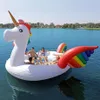 5M Swim Pool Giant Inflatable Unicorn Party Bird Island Big size unicorn boat giant flamingo float Flamingo Island for 6-8person R317z