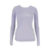 Lu-502 Yogakleding Dames T-shirts Dames T-shirt Hoog-elastisch Ademend Hardlooptop Sneldrogend Naadloos Korte mouw Sport-wielrennen Gymkleding lu good