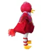 2023 Yüksek kaliteli sıcak kırmızı kuş maskot kostümleri süslü elbise gerçek fotoğraf