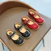 Platte Schoenen Baby Meisjes Leer Voor Kleine Kinderen Vintage Klassieke Kinderen Flats Oxfords Britse Stijl Mary Janes Bruiloft Stadium 21-30