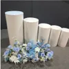 5 stks Producten Sjerpen Ronde Cilinder Voetstuk Display Art Decor Plinten Pijlers voor DIY Bruiloft Decoraties Vakantie F0407264I