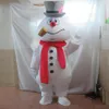 2018 Haute qualité la tête givrée le costume de mascotte de bonhomme de neige adulte givré le costume de bonhomme de neige265I