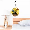 Decoratieve Bloemen Hanger Thuis Opknoping Decor Nep Faux Bloem Potplanten Versieren Delicaat Chic De Mand Decoratie Huishouden