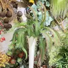 Fleurs décoratives 110 cm grande feuille de palmier artificielle verte fausses plantes simulation feuilles persane arrangement de fleurs maison El fête de mariage