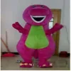 2018 Barney Dinosaurus Mascot Kostuum Film Karakter Barney Dinosaurus Kostuums Fancy Dress Volwassen Grootte Clothing177G