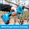 Outils d'élagage 21V sans fil Lithium-ion Cisaillement progressif Ciseaux efficaces Bonsaï Branches d'arbres électriques Outils de jardin SC-8605 230714