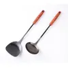 Cooking Utensils Stainless Steel Spatula Antiscalding Shovel Kitchenware Wooden Handle Extended Spoon kitchen utensils 230714