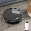 Vakuums robot Vakuumrengöringsapp WiFi Alexa Control 2500Pa Sug 90min Arbetstid 3C Li-Battery Low Noise Brushless Motor för hår 230714