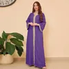 Ubranie etniczne Bliski wschód Kaftan muzułmańsko abaya kobiety islamski długie rękaw Abayas Dubai Turkish Modesty Robe Jilbab