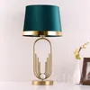 Table Lamps JJC Light Luxury Desk Lamp Living Room Bedroom Bedside Model Simple Postmodern American Study