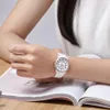 Masowe kobiety Diamonds Na ręce zegarki DOM T-558 Ceramika Paspband Top Luksusowa marka sukienka Ladies Geneva Quartz Clock234s