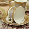 European high-grade bone china coffee cups and saucer set home ceramic afternoon tea cup to send spoon 210408260M