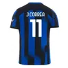 Fans Joueur 23 24 Maillot de football LUKAKU BARELLA INTERS MILANS LAUTARO VIDAL J. CORREA 2023 Maillot de football CALHANOGLU GAGLIARDINI Hommes Kit 3ème Enfants Equpment DIMARCO