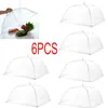 Dinnerware Sets Protection Net Anti- Mosquito -Up Grill Tent Dining Table White