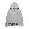 Hoodies voor heren Sweatshirts 23ss Designer Plays Commes Garcons Briefborduurwerk Trui met lange mouwen Dames Rood hart Losse trui Kleding hoodie