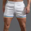 Mens shorts Rainbow Skinny Patchwork Gym Casual Streetwear Solid Color Kne Length Pants S4XL Leisure Running Fitness 230714
