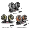 Fãs elétricos Auto Cooler Dupla Cabeça Mini Automóvel Veículo Ventilador Velocidade Rotativa USB para Guindastes de Caminhão de Carro