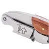 Kök knivar hippocampal knivflasköppnare trä rostfritt stål kan röda vinöppnare mti funktion skruv korkskruv små verktyg 9 dhtjx