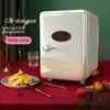 Mini refrigerador, refrigerador para automóvil, refrigerador termoeléctrico portátil de 4L Refrigeradores de semiconductores para el cuidado de la piel, bebidas, alimentos, cosméticos, hogar, oficina y uso en automóviles