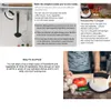 Sałatki do gotowania nóż sałatkowy nóż rocker do wyłączonego jednoręcznego użycia Mincing Warzywa Pizza Roller z pokrywą 230714